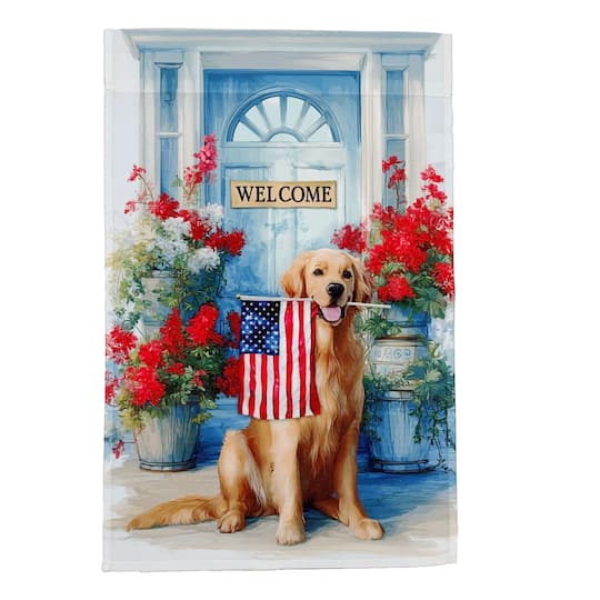 Celebrate It; Golden Retriever Garden Flag by Celebrate It™; Category:Porch & Yard Decor; Image:1